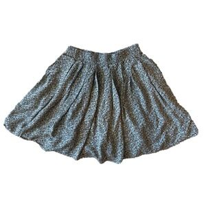 Brandy Melville Green Flowy Floral Luma Mini Skirt One Size